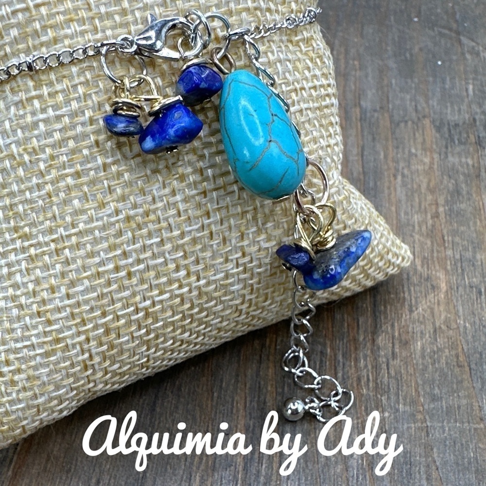 Alquimia Turquoise and Blue Charm Bracelet